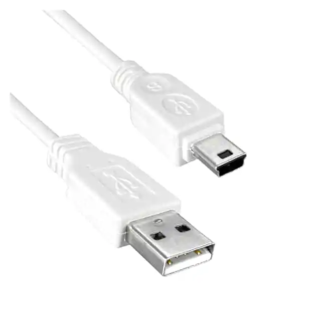 USB 4P A 公头 - USB MINI 5P B 公头 UL2725 28/28AWG 电缆组件