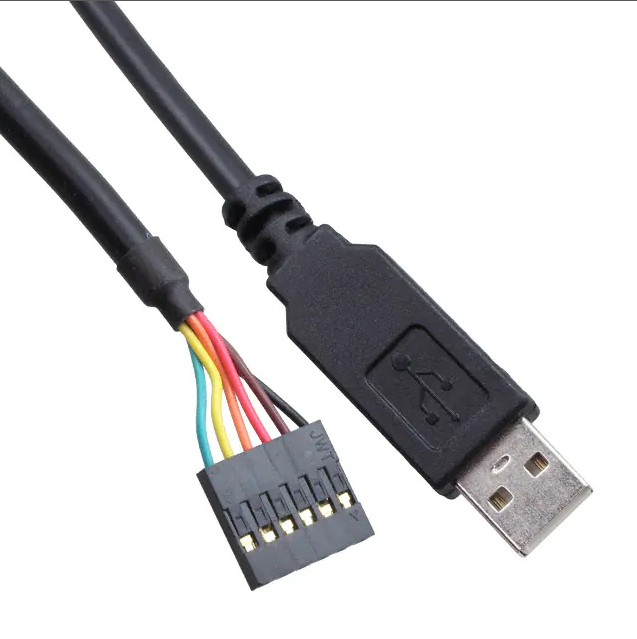 设计定做TTL-234X-3V3 USB 至 TTL 串行 3.3V 缆线 5.90'（1.80m） 线束绿色环保 节能降耗 锐诚达