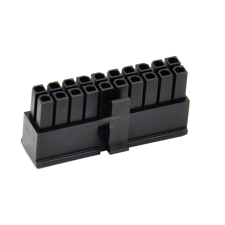 HSG PH3.0mm 2*10P 黑色双排 NYLON UL94V-0 Molex P/N 43025-2000 锐诚达