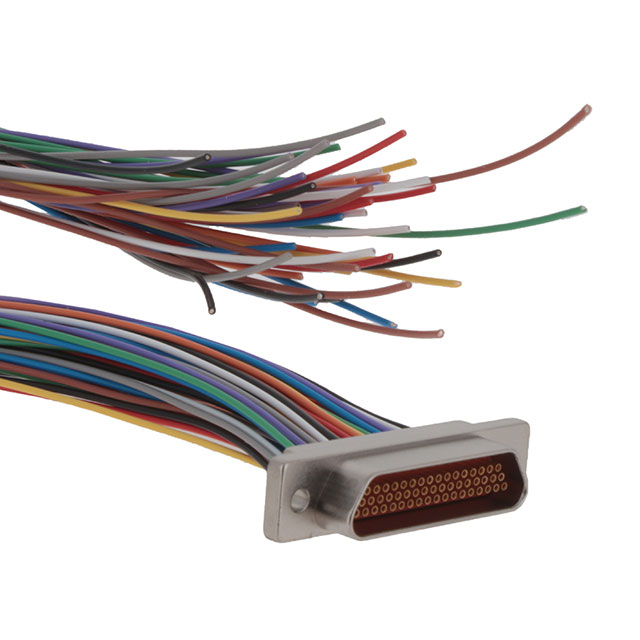  D-Sub 电缆组件 D 型，微型 D 多股，单股 3.00'（914.40mm） 插座，母型插口 至 单条导线引线  零售批发 多样定制 按需批发 锐诚达