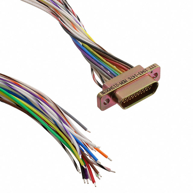 D-Sub 电缆组件 D 型，微型 D 多股，单股 1.50'（457.20mm） 插座，母型插口 至 单条导线引线 无屏蔽创新设计 多样化选择 锐诚达