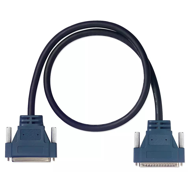 D-Sub 电缆组件 DB37 黑色，单股（圆形） 3.28'（1.00m） 插座，母型插口 至 插头，公引脚 无屏蔽  多样化选择 锐诚达