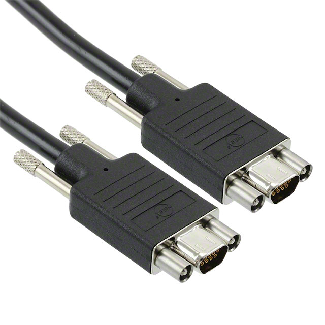 D-Sub 电缆组件 D 型，微型 D 3.00'（914.40mm） 插座，母型插口 至 插座，母型插口 多样化选择 锐诚达