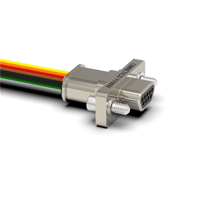 D-Sub 电缆组件 D 型，微型 D 1.50'（457.20mm） 插头，公引脚 至 单条导线引线 无屏蔽 多样化选择 锐诚达