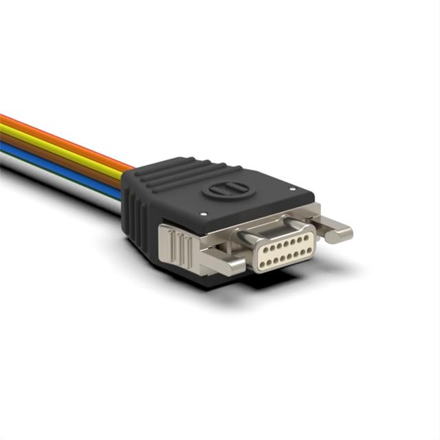 D-Sub 电缆组件 D 型，Nano-D 多股，单股 1.50'（457.20mm） 插头，公引脚 至 单条导线引线 无屏蔽  多样化选择 锐诚达