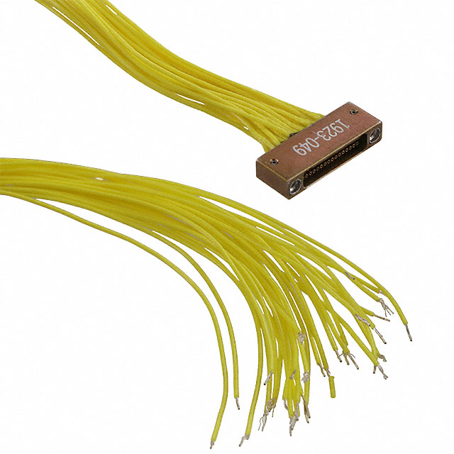 D-Sub 电缆组件 D 型，Nano-D 黄色，单根 1.50'（457.20mm） 插座，母型插口 至 单条导线引线 无屏蔽 多样化选择 锐诚达