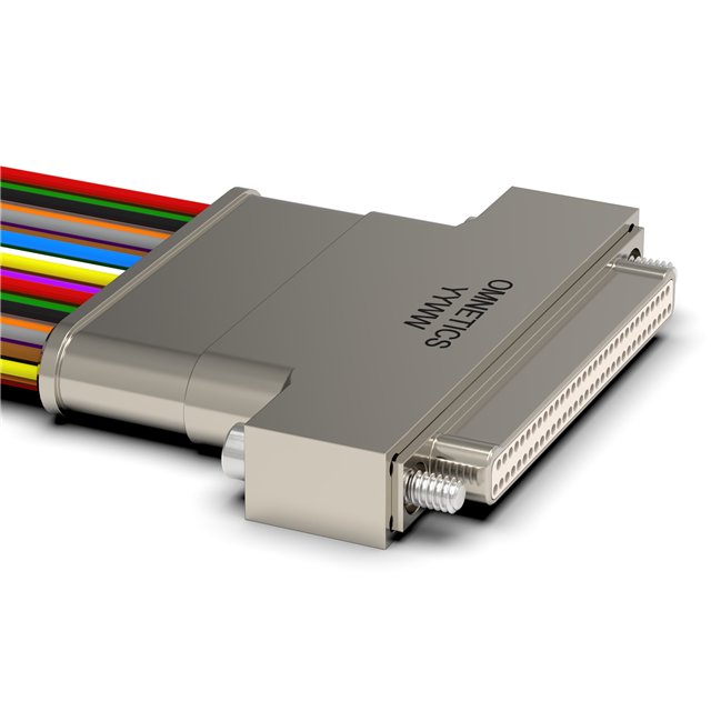 D-Sub 电缆组件 D 型，Nano-D 蓝色，带状 1.50'（457.20mm） 插头，公引脚 至 单条导线引线 无屏蔽 多样化选择 锐诚达