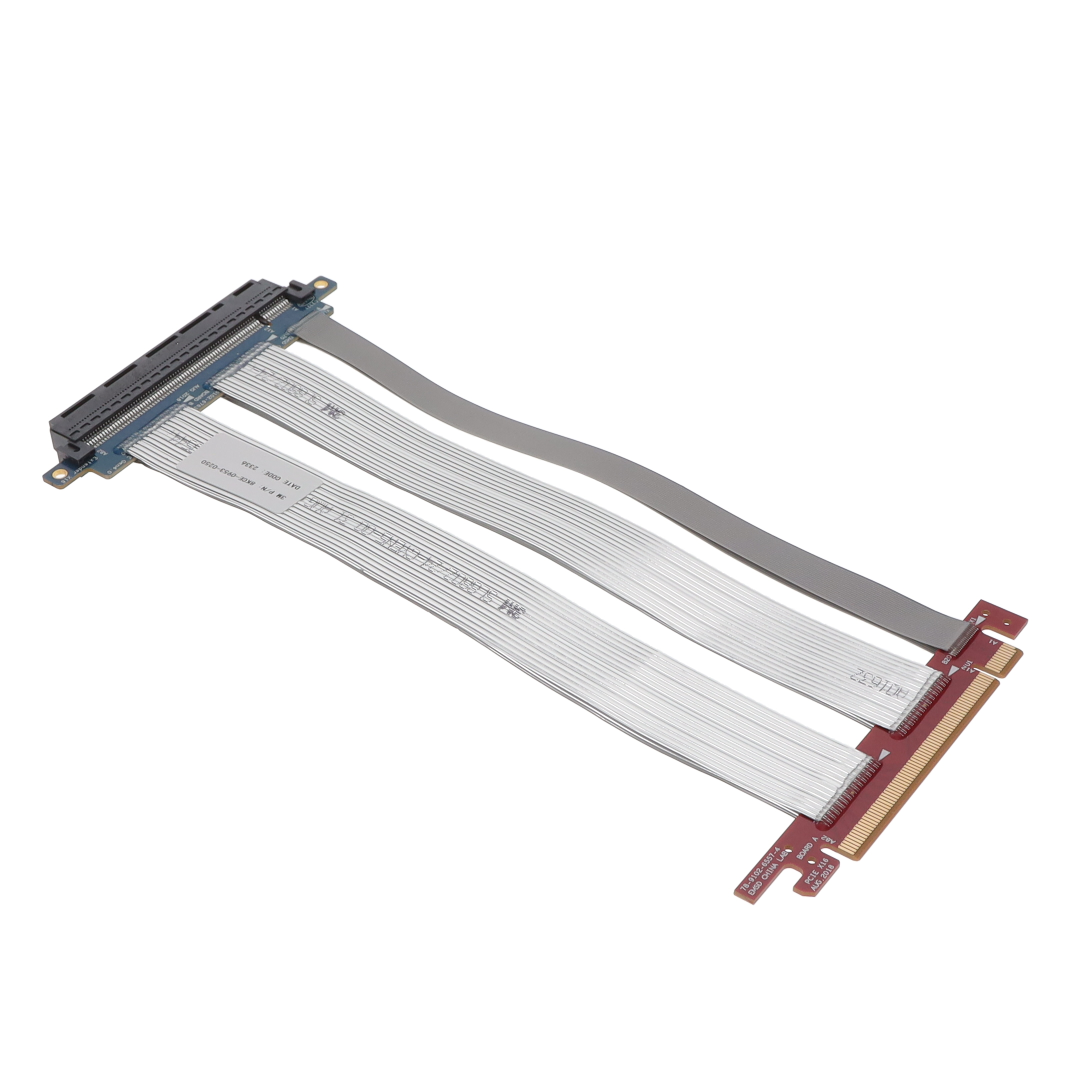 164 18 位置 PCIe x16 插座转边缘卡 0.820'（250.00mm，9.843