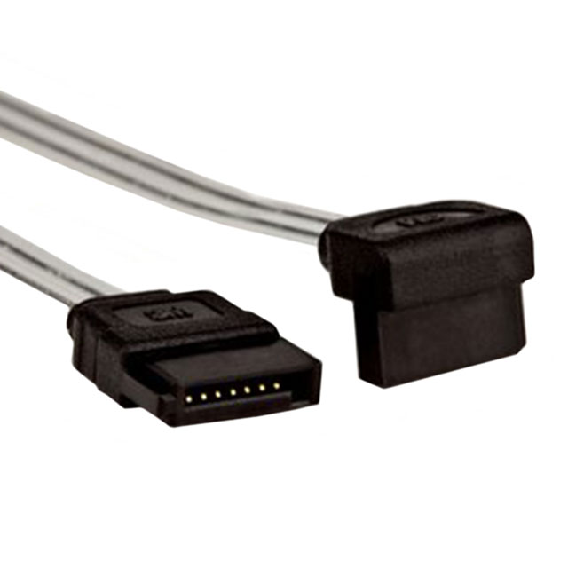 7 18 位置 SATA 插座至插座，直角 1.96'（600.00mm） 银 屏蔽  多样化选择 锐诚达