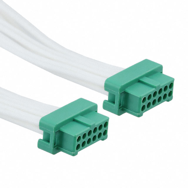 12 矩形电缆组件 插口至插口 0.984'（300.00mm，11.81