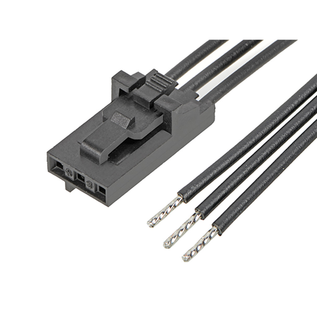 5 矩形电缆组件 插口至单条导线引线 0.984'（300.00mm，11.81