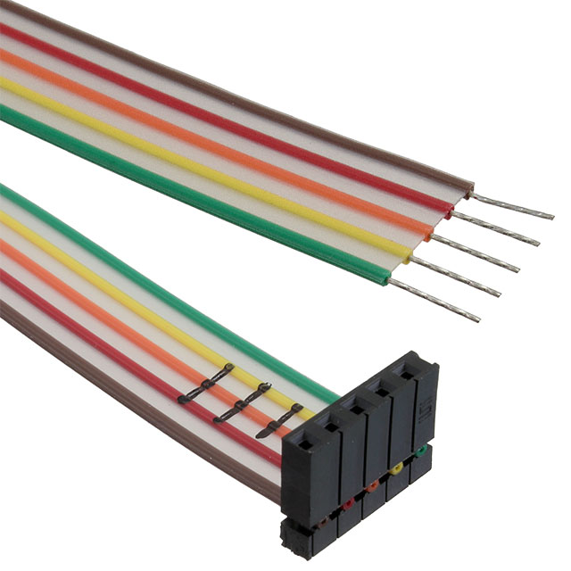 5 矩形电缆组件 插口至线缆 0.479'（146.05mm，5.75