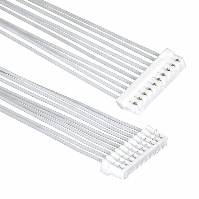 10 矩形电缆组件 插口至插口，反向 0.333'（101.60mm，4.00