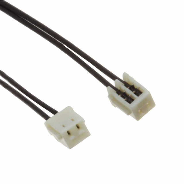 2 矩形电缆组件 插口至插口，反向 0.667'（203.20mm，8.00