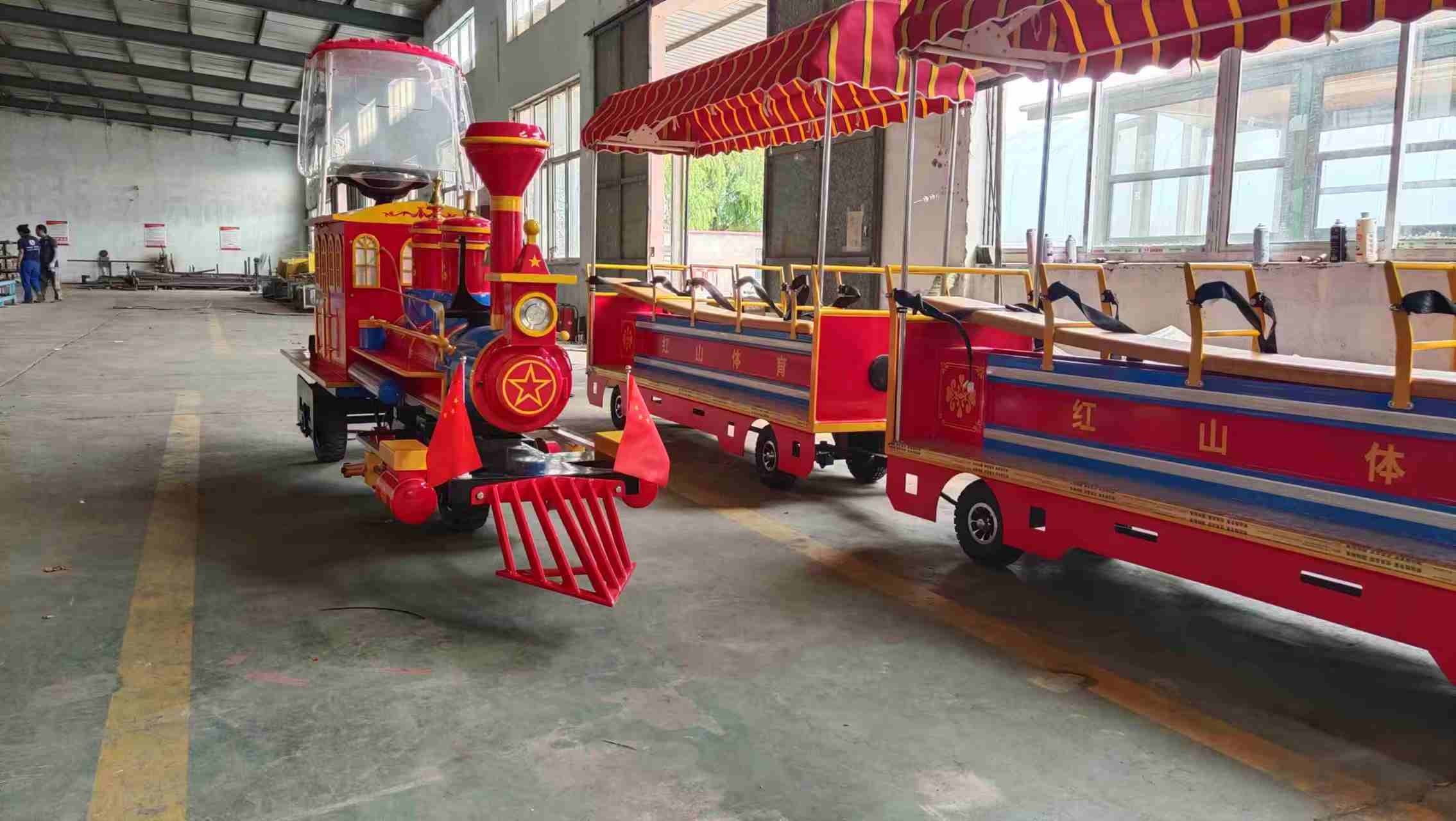 骑跨式网红无轨小火车