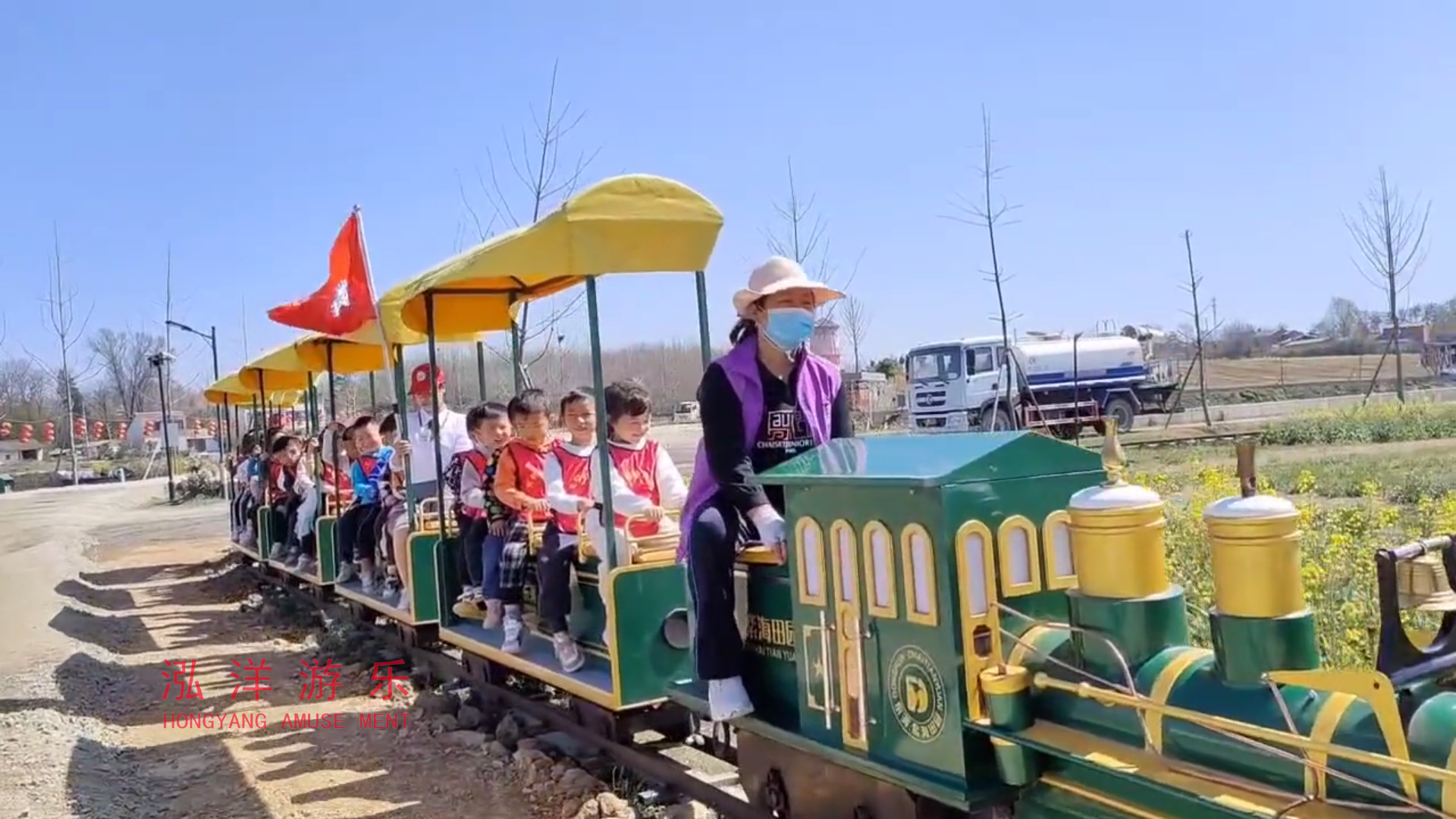 骑跨式轨道迷你小火车