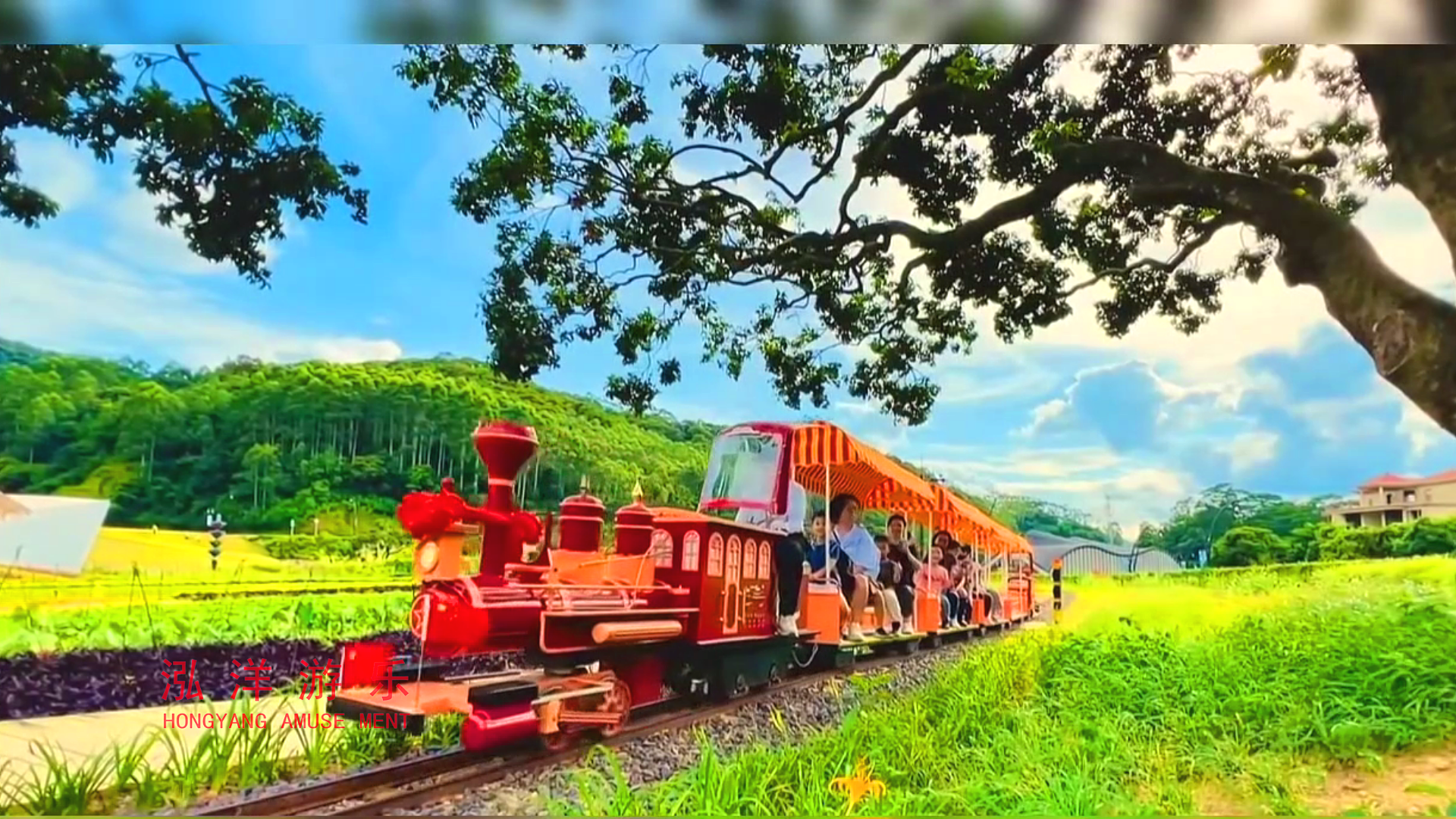 骑跨式轨道迷你小火车