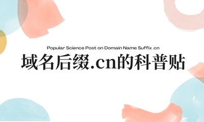 域名后缀.cn的科普贴