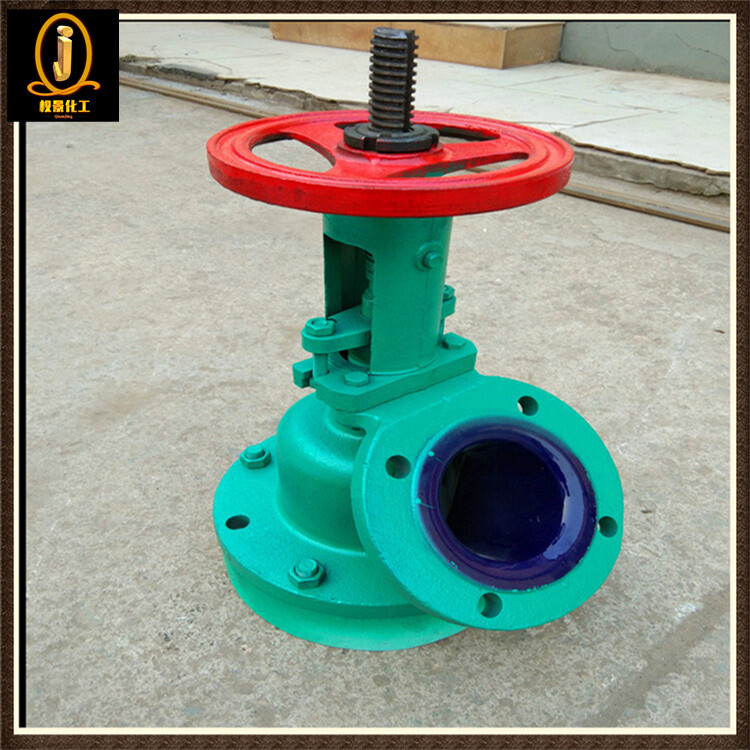 下展示搪瓷放料阀