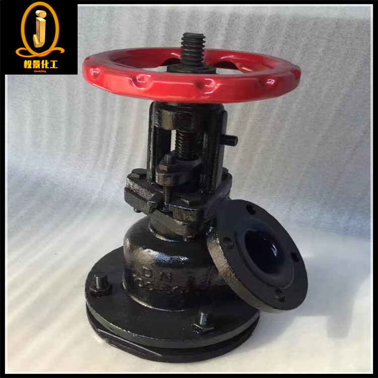 上展示搪瓷放料阀