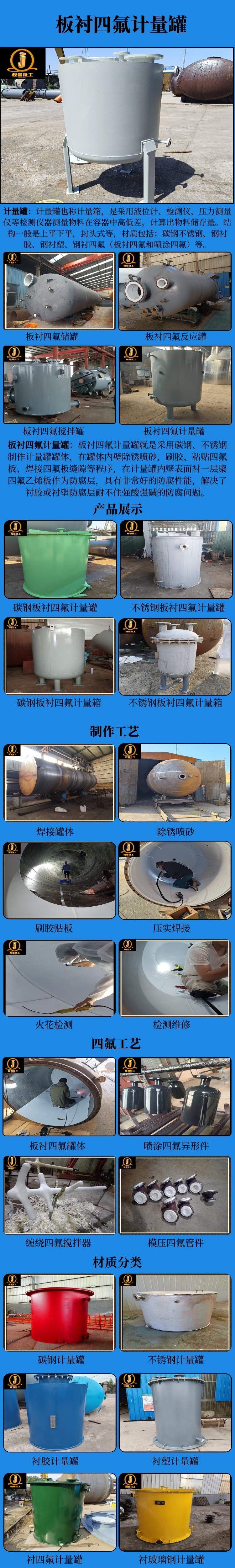 网站板衬四氟计量罐