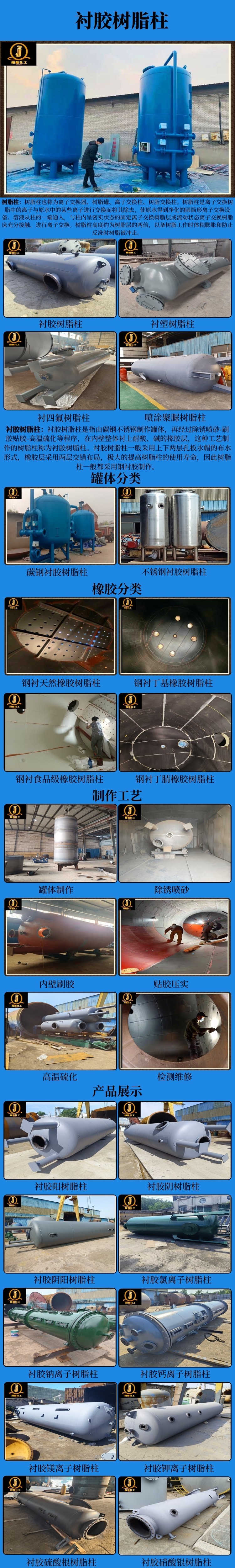 网站衬胶树脂柱