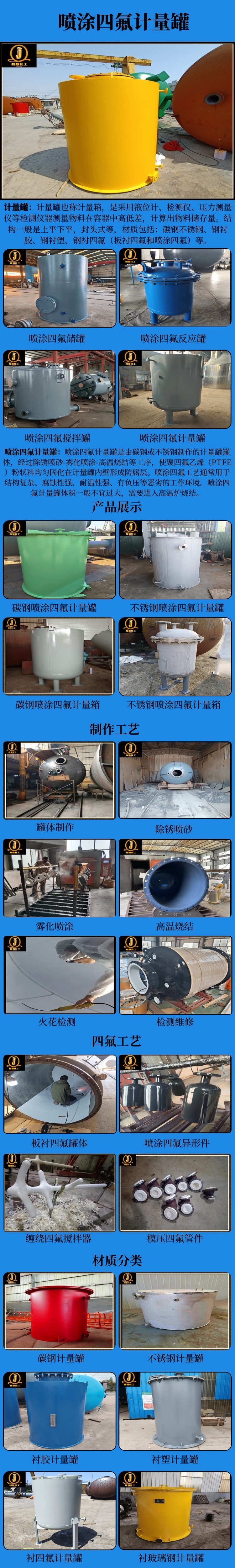 网站喷涂四氟计量罐