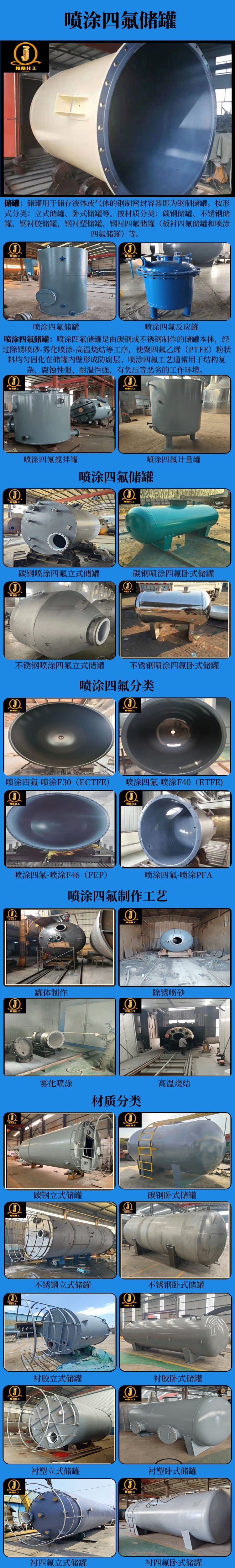 网站喷涂四氟储罐