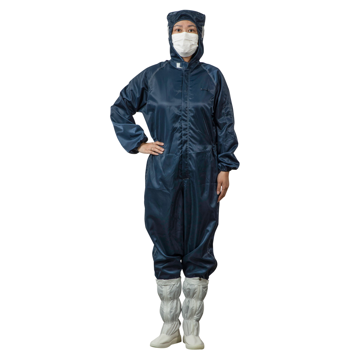 连体连帽防静电服无尘服