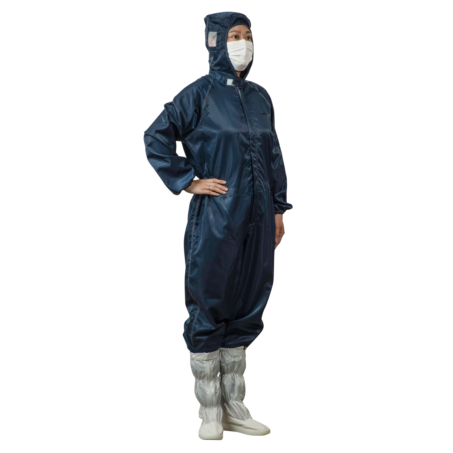 连体连帽防静电服无尘服