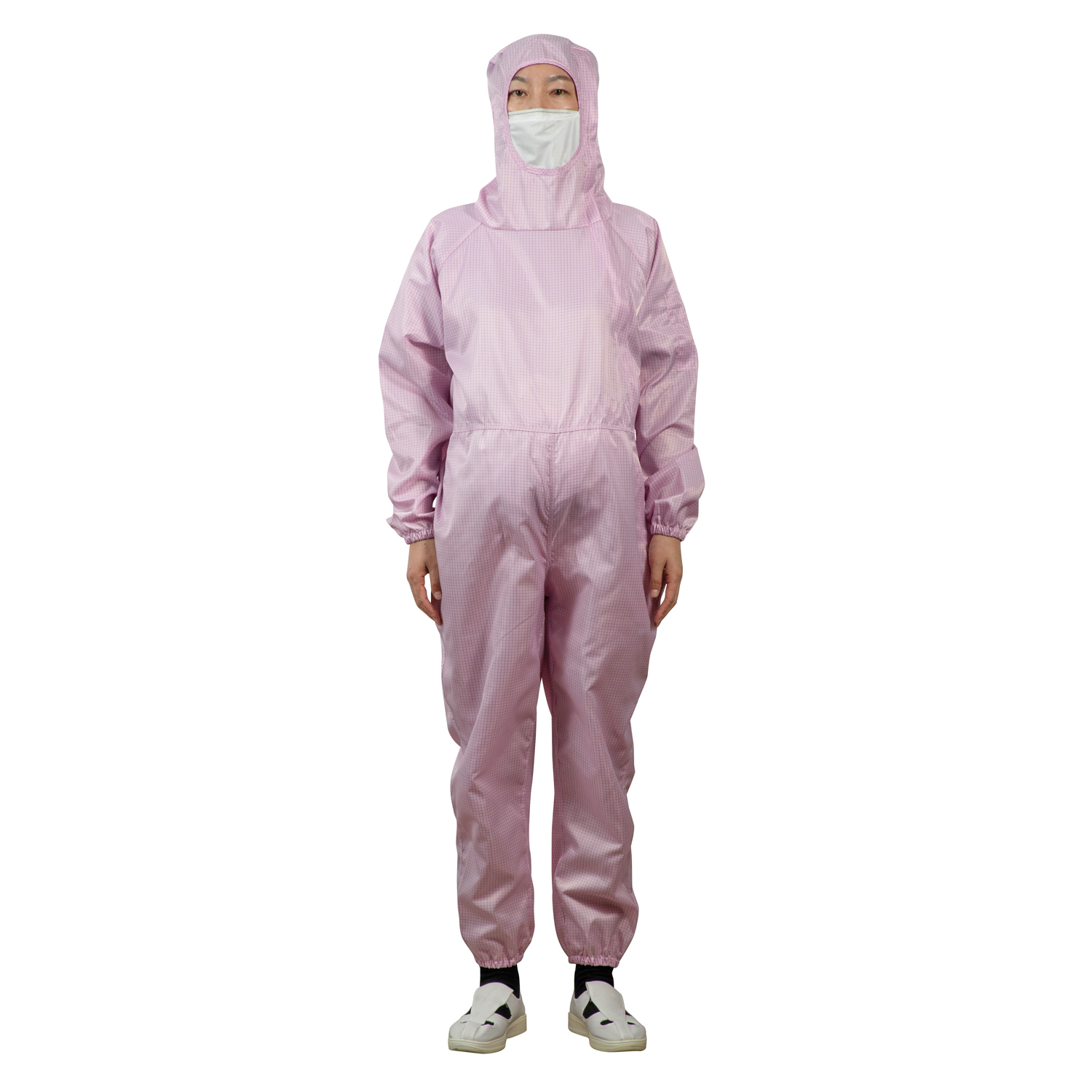 连体连帽孕妇装斜开襟防静电连体服无尘服