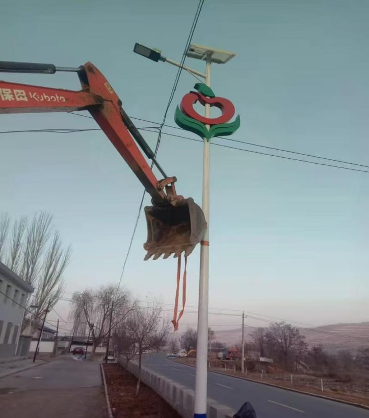 甘肅靜寧縣蘋果特色太陽能路燈