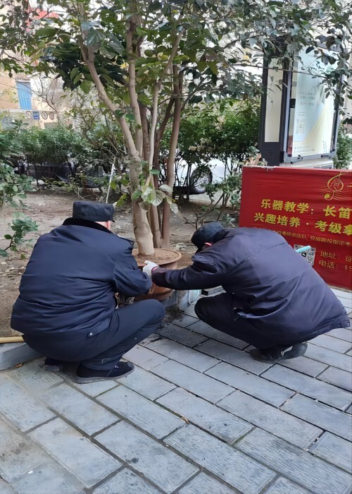 保安變身 “綠植搬運工”