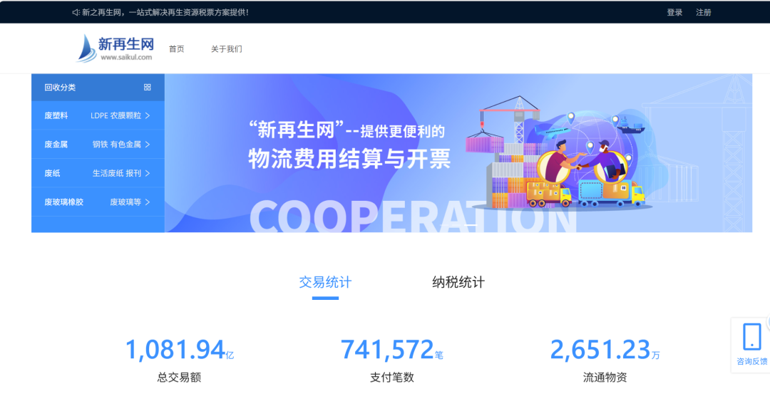 中国资环“新再生网”平台交易总额突破千亿元