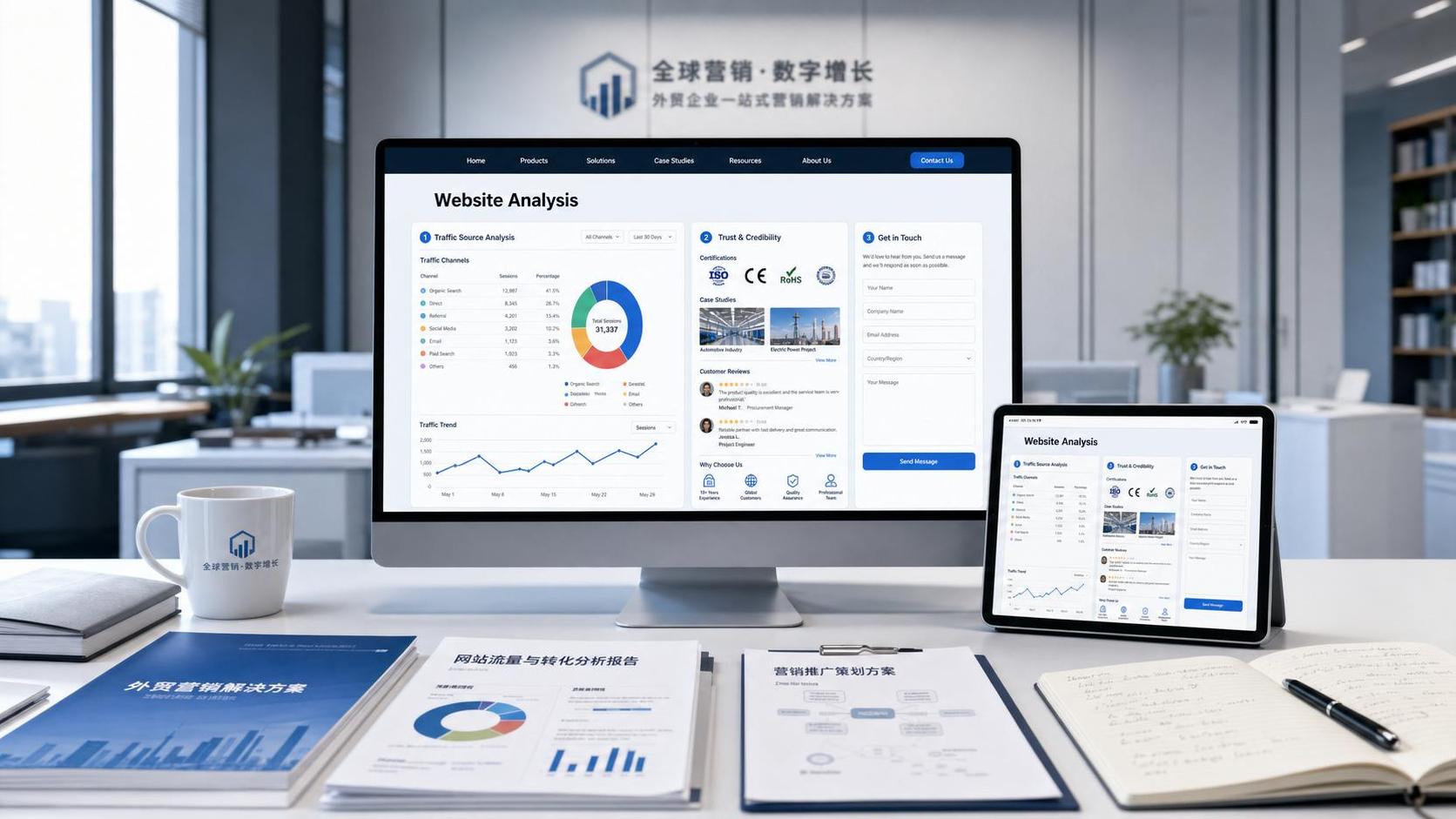 外贸网站没有询盘怎么办？先排查流量质量、页面信任感和表单路径
