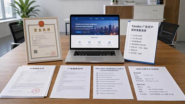 Yandex广告开户需要准备什么?资料清单、审核要点与常见驳回原因 Yandex广告开户需要准备什么?资料清单、审核要点与常见驳回原因