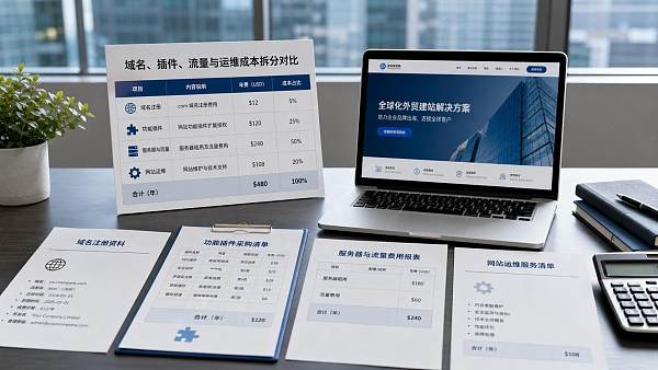 外贸建站平台续费为什么差价大?域名、插件和流量成本逐项拆开看 外贸建站平台续费为什么差价大?域名、插件和流量成本逐项拆开看