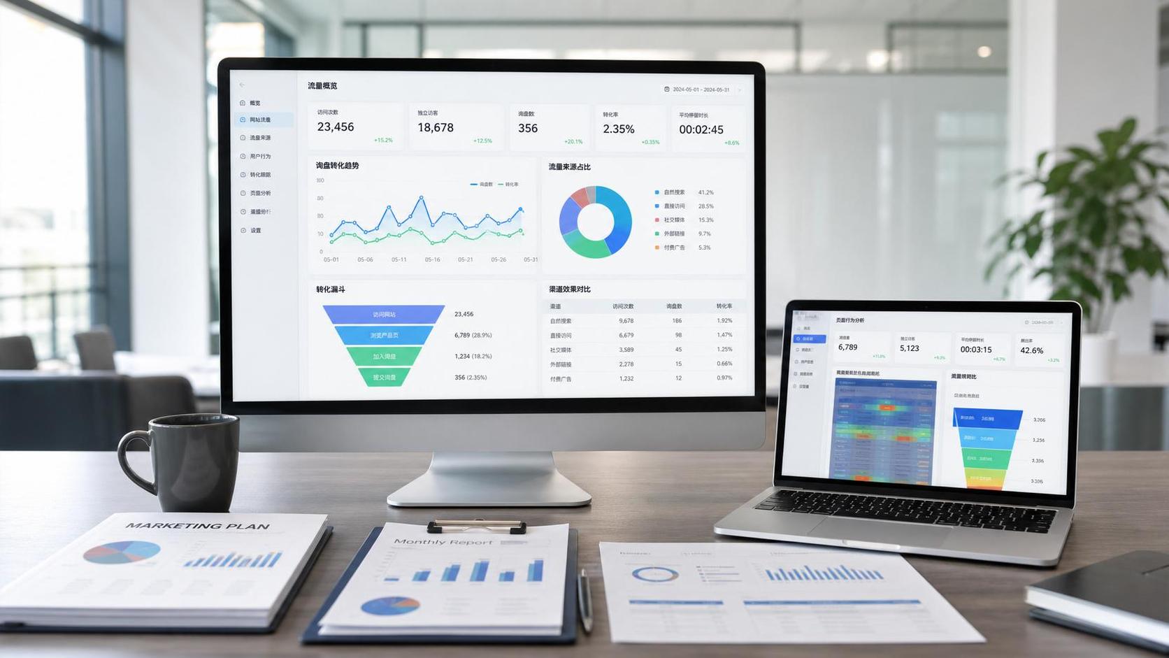 B2B独立站怎么做数据分析：从流量来源到询盘转化的拆解方法