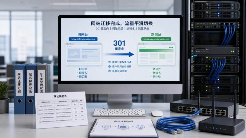 301重定向设置方法详解：改版换域名时哪些页面必须跳转