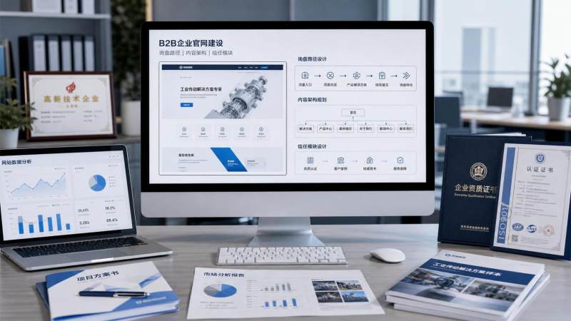 B2B网站制作重点看什么？询盘路径、内容架构与信任模块设计