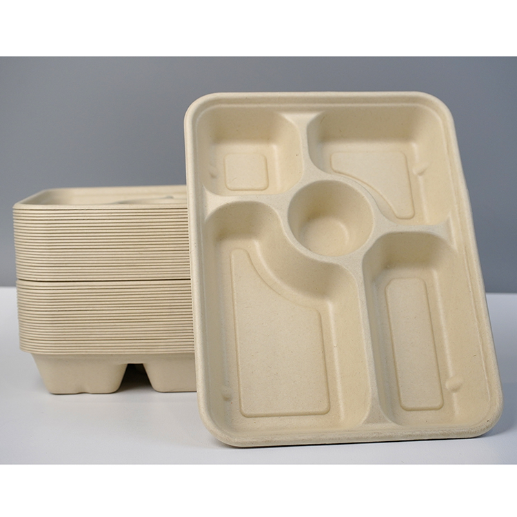 大五格本色分体餐盒