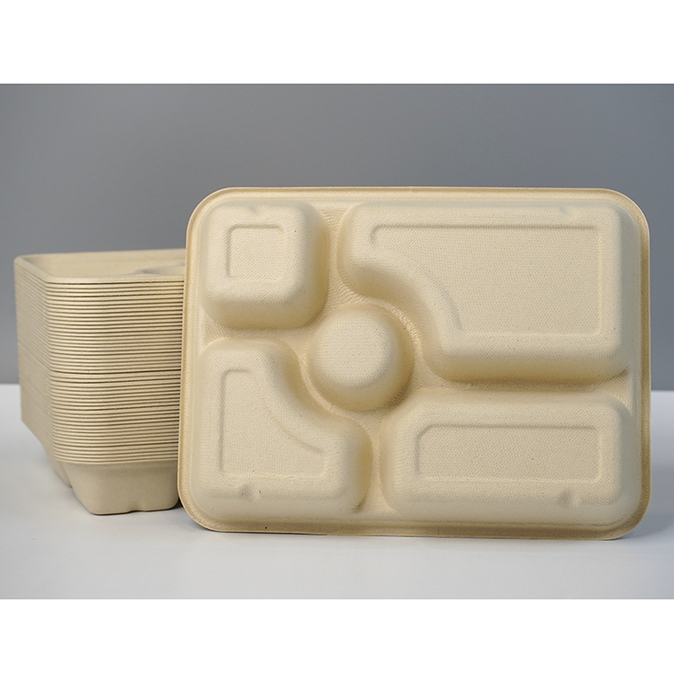 大五格本色分体餐盒