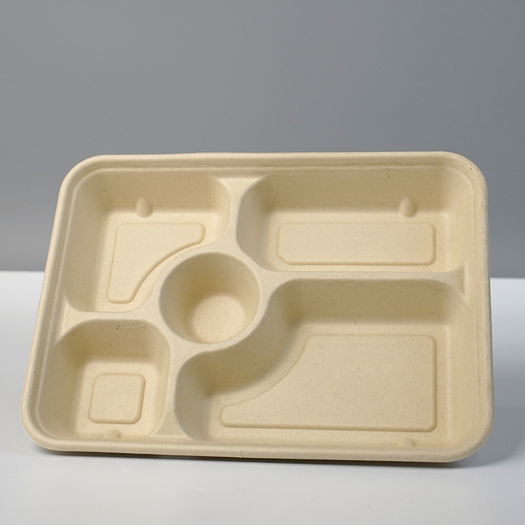 大五格本色分体餐盒