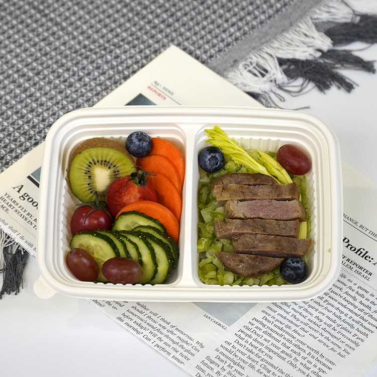 方形餐盒雙格