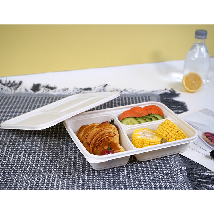 方形餐盒三格
