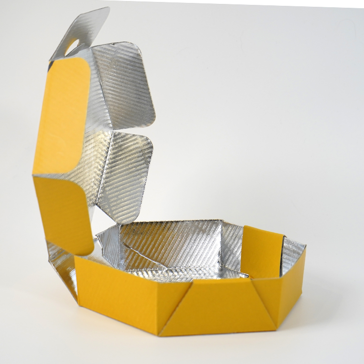 保温披萨盒（哑光膜，正六边形，内覆铝膜）