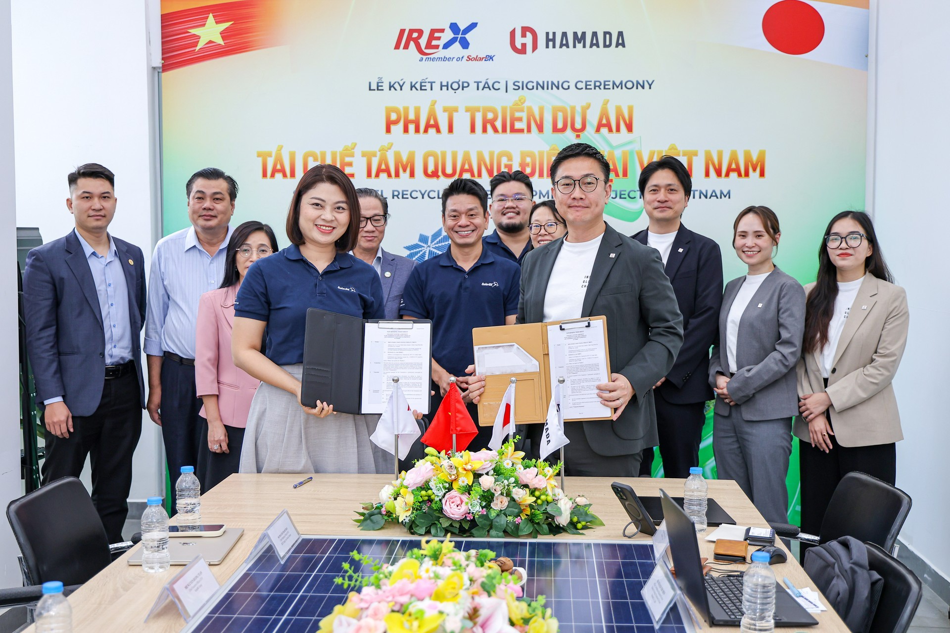 IREX and HAMADA cooperate to build a solar panel recycling facility in Vietnam