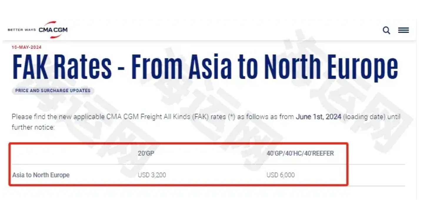 最新运价！四大航线暴涨2成，半月内将再涨2000$！