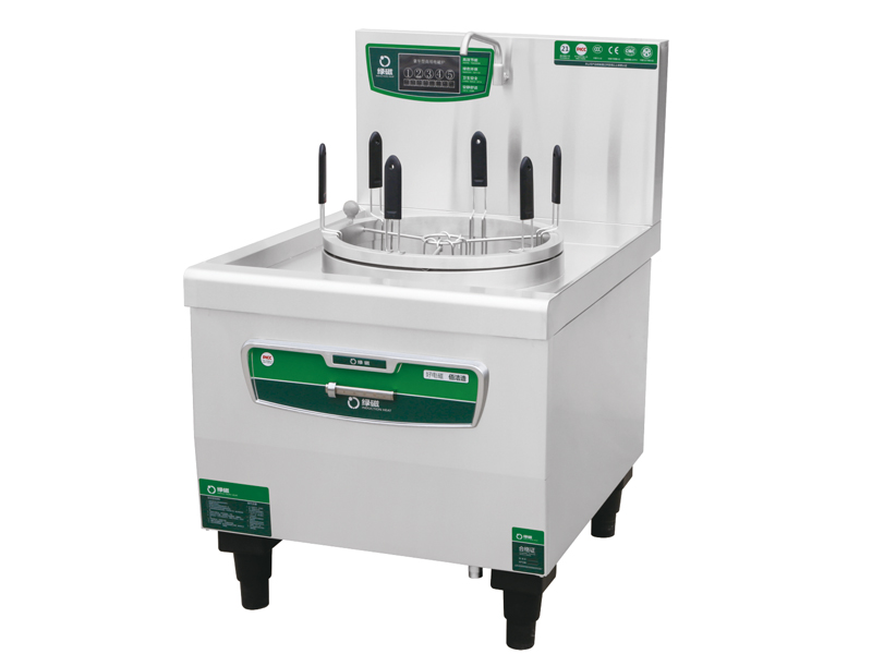 绿磁旋转六格煮饺炉