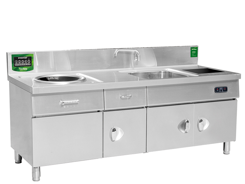 电磁单500小炒单水池平头炉